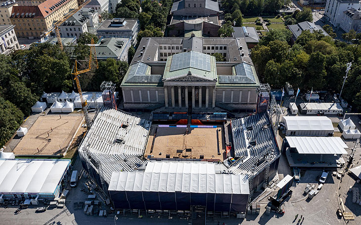 Beachvolleyball 2022 auf dem Königsplatz ©Foto: Marc Müller / EC2022 